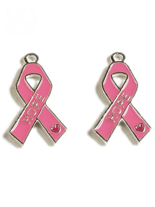 Breast Cancer Awareness Warrior Pink Alloy Pendant Accessory(Two Pack)
