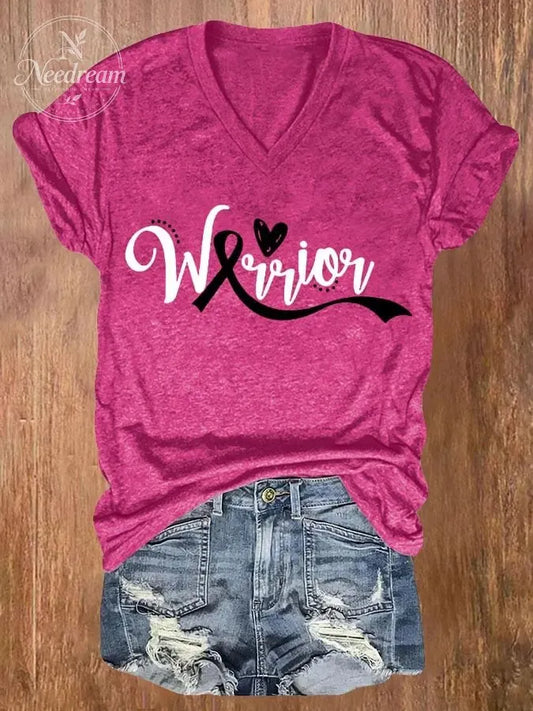 Breast Cancer Women's Casual Printed T-Shirt