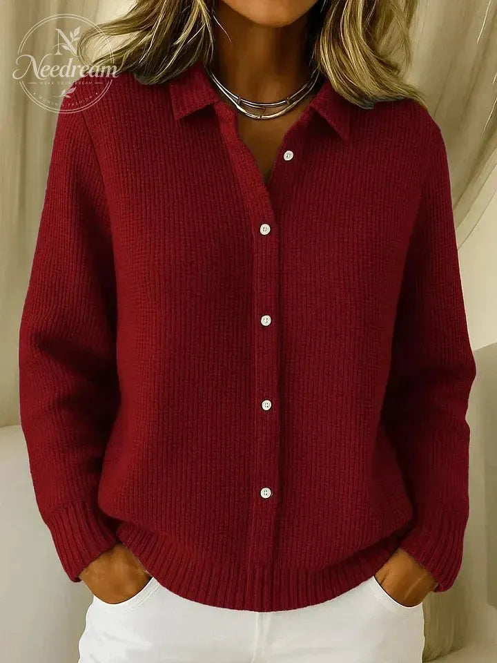 Women'S Casual Comfortable Elegant Buttoned Knit Cardigan