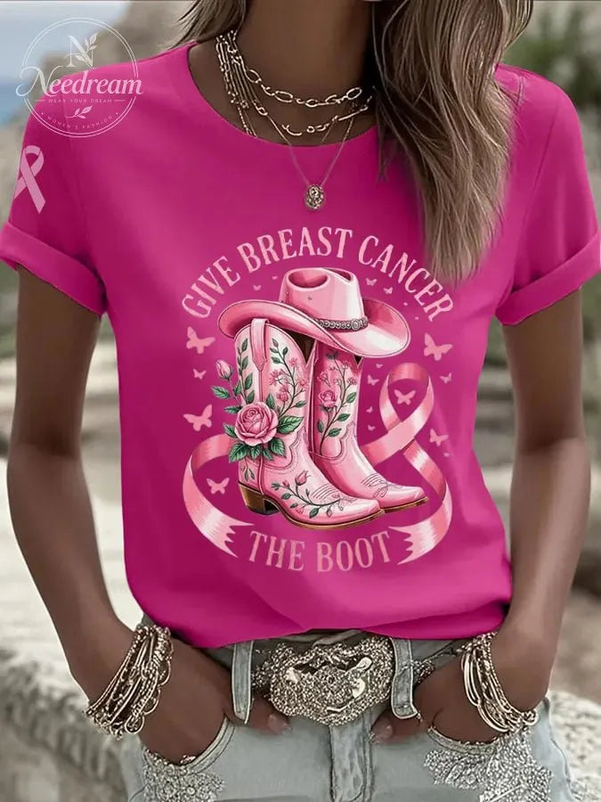 Women's Casual  pink  T-Shirt
