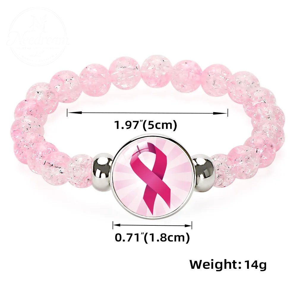 Pink Ribbon Caring Women'S Breast Bracelet