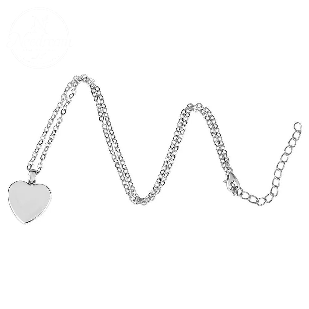 Promote Women'S Breast Logo Pink Ribbon Necklace