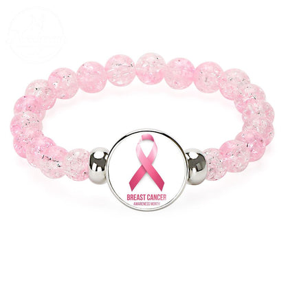 Pink Ribbon Caring Women'S Breast Bracelet