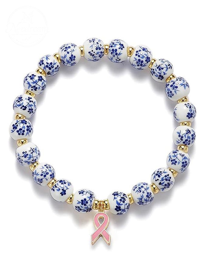 Breast Cancer Awareness Ceramic Bracelet