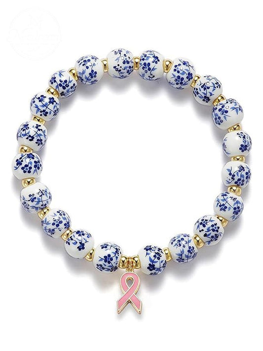 Breast Cancer Awareness Ceramic Bracelet