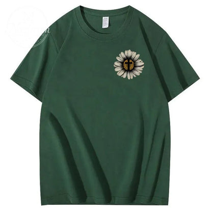 Jesus Saves My Life Pattern100% Cotton T-Shirt