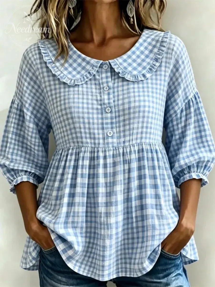 New Arrivals🔥Women’s Casual Gingham Checkered Shirt