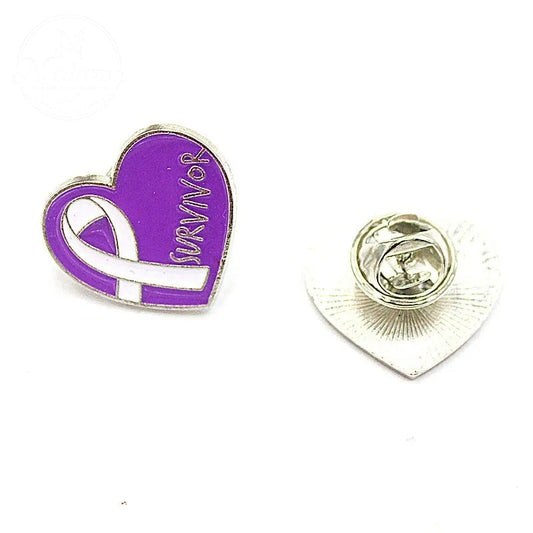 Milk Day Jewelry Love Ribbon Alloy Drip Oil Brooch