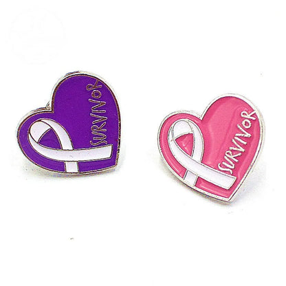 Milk Day Jewelry Love Ribbon Alloy Drip Oil Brooch