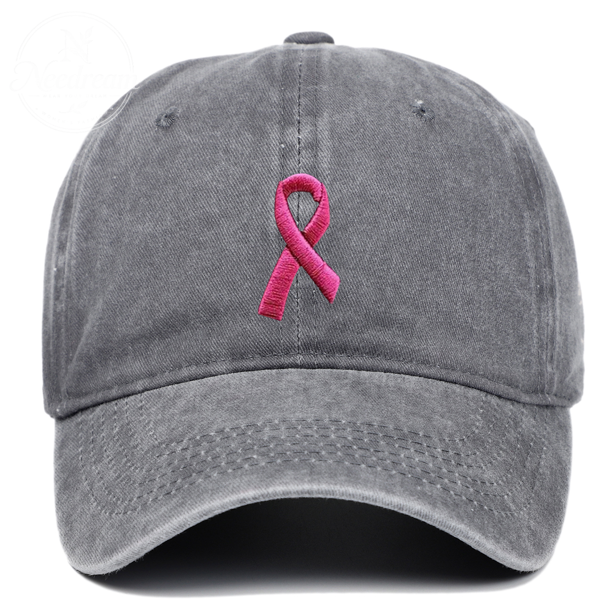 Pink October Breast Cancer Fans Embroidered Hat