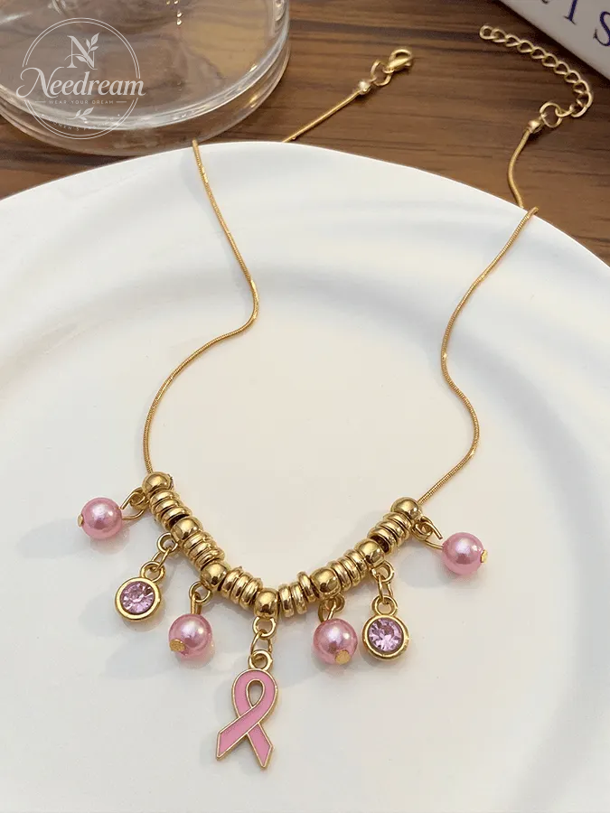 Breast Cancer Awareness Necklace