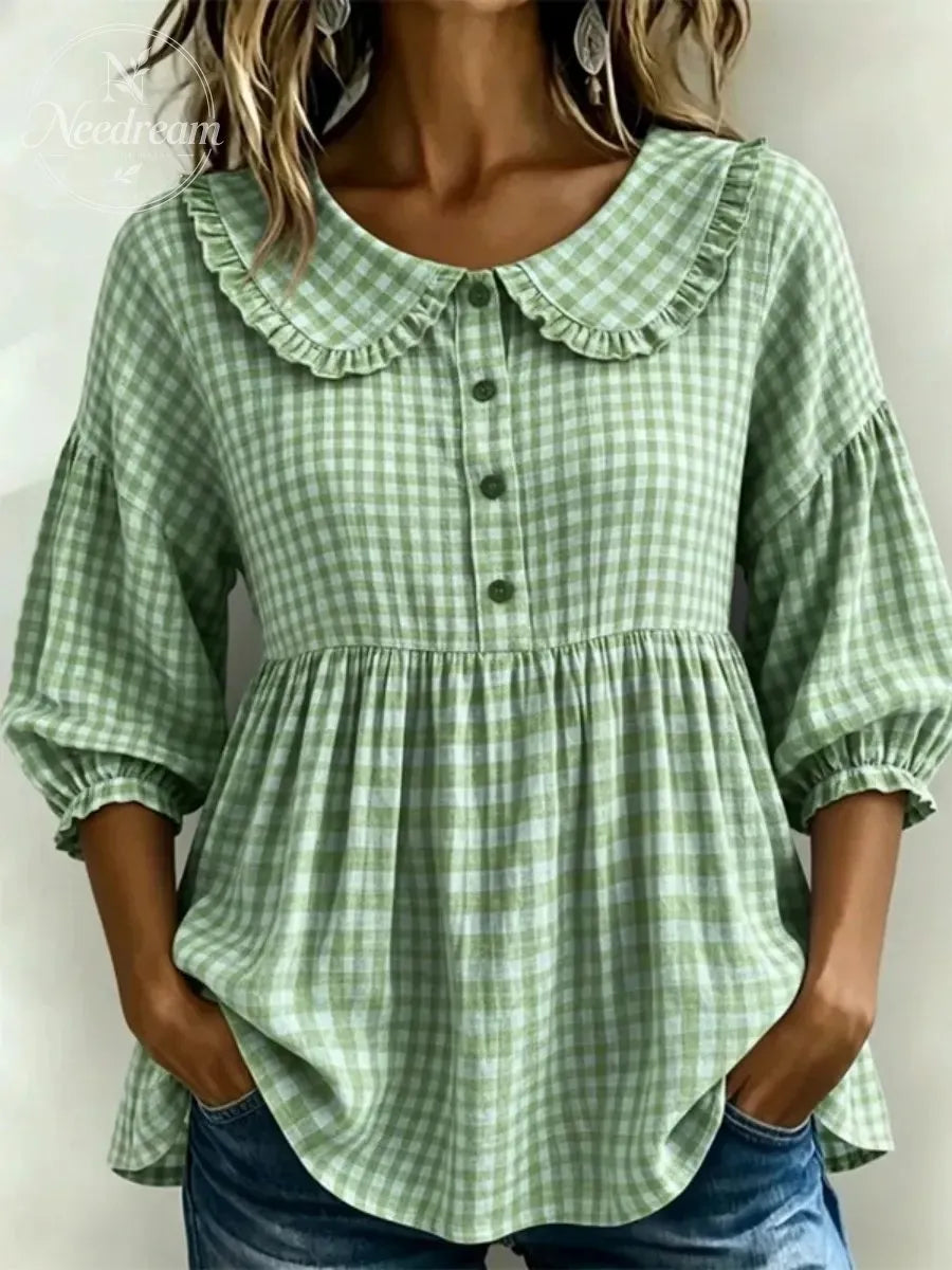 New Arrivals🔥Women’s Casual Gingham Checkered Shirt