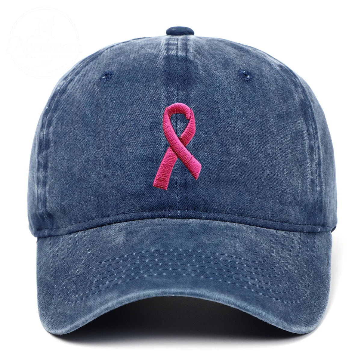 Pink October Breast Cancer Fans Embroidered Hat
