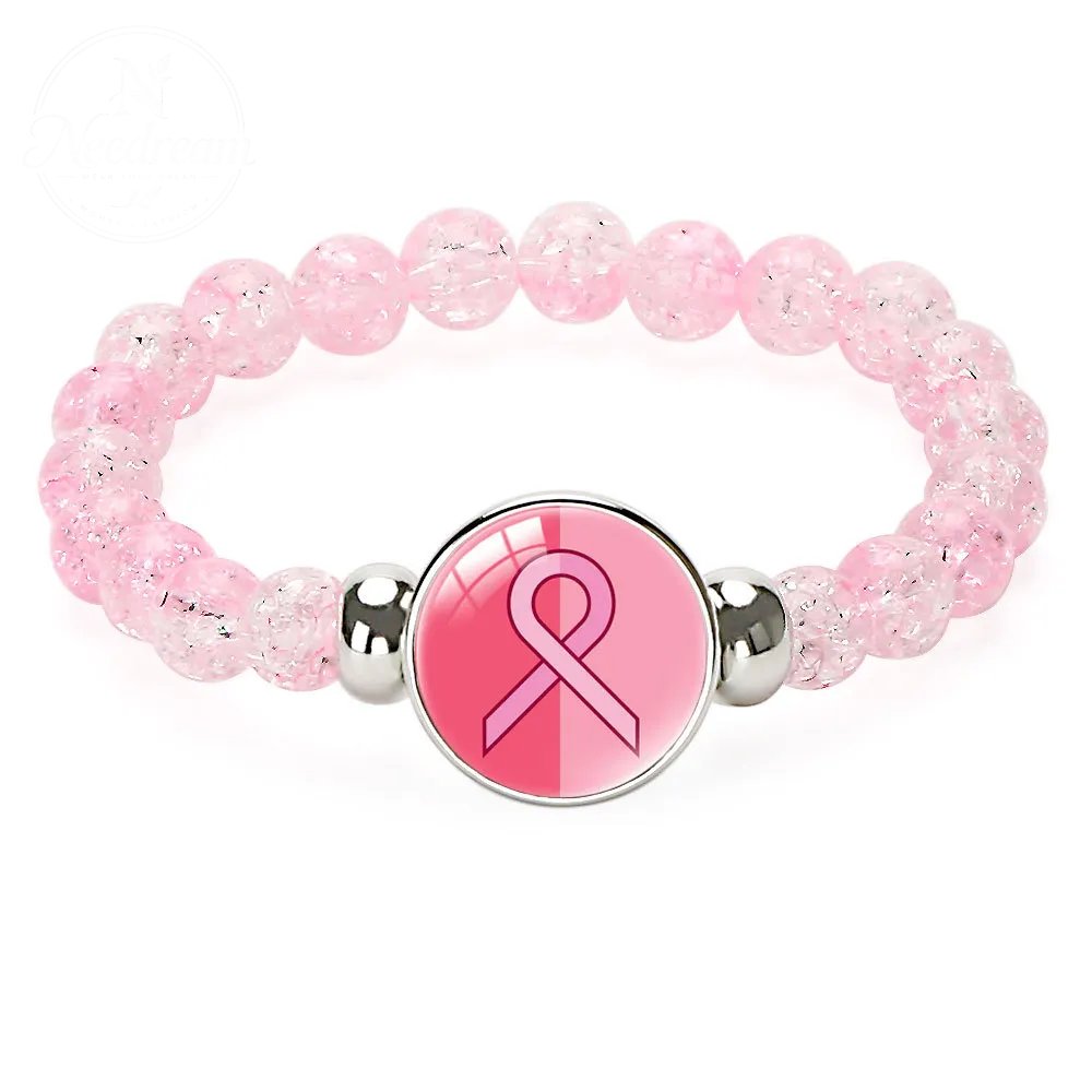Pink Ribbon Caring Women'S Breast Bracelet