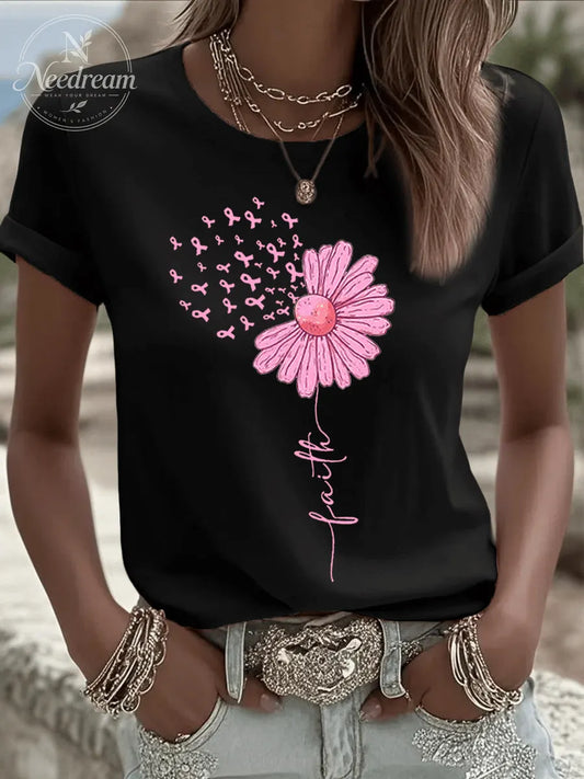 Women's Breast Cancer Faith T-Shirt