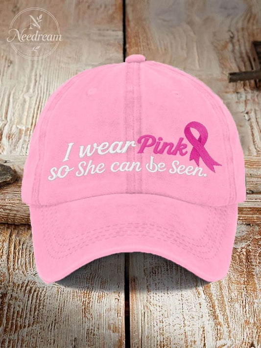 Unisex Breast Cancer Awareness Hat