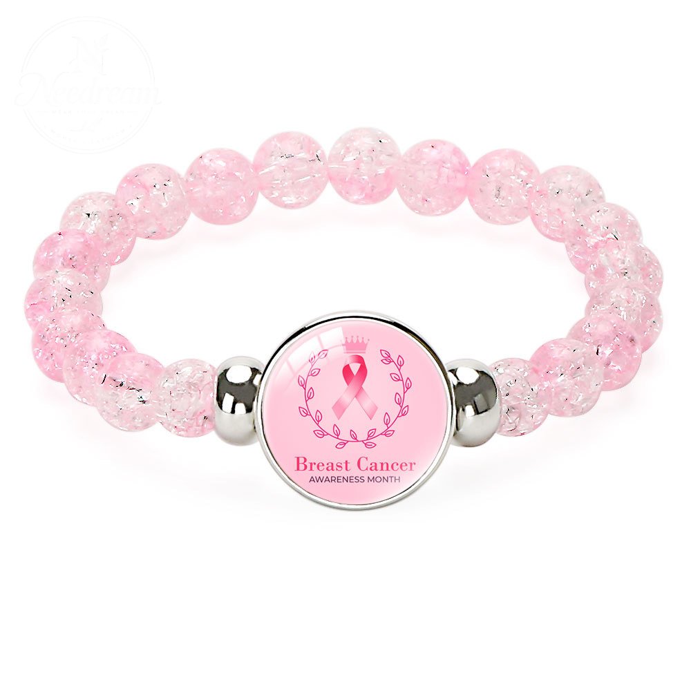 Pink Ribbon Caring Women'S Breast Bracelet