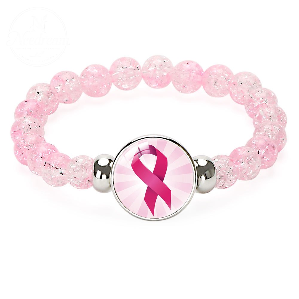 Pink Ribbon Caring Women'S Breast Bracelet