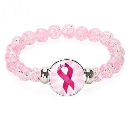 Pink Ribbon Caring Women'S Breast Bracelet