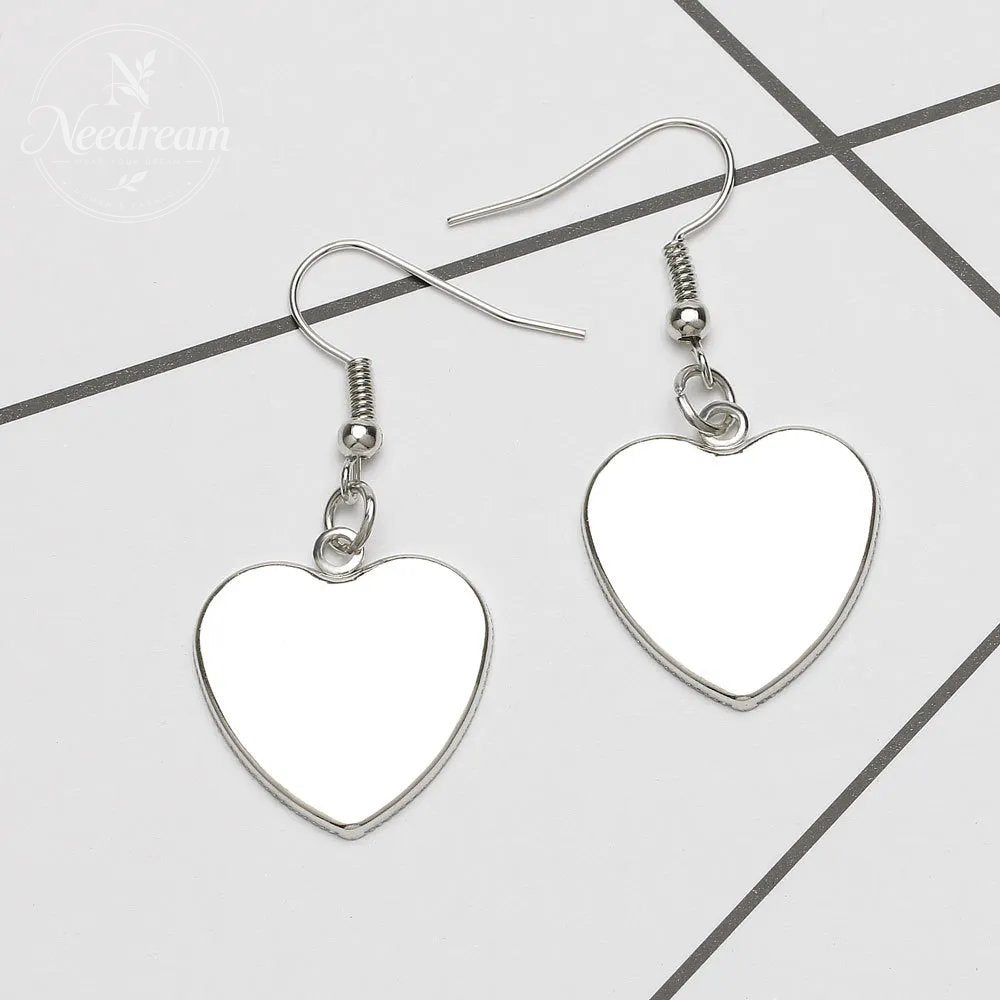 AIDS Breast Prevention Badge Earrings