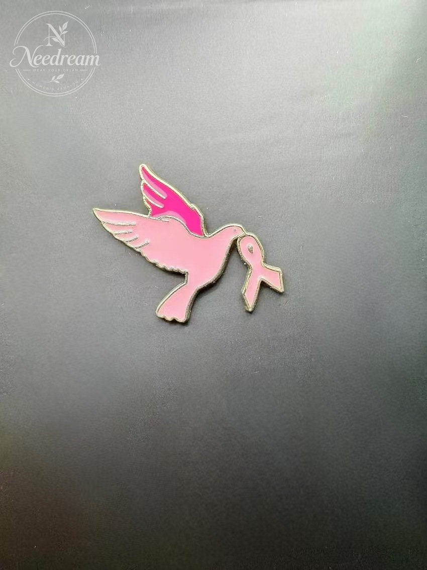 Breast Prevention And Treatment Badge, Promotional Logo, Care Brooch