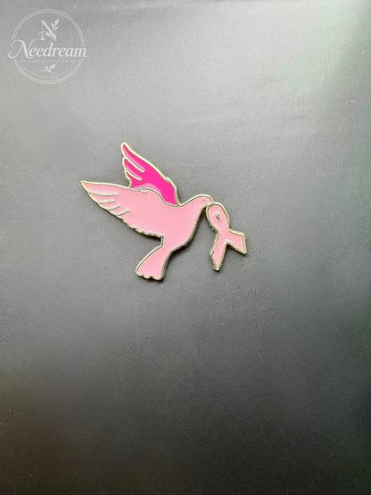 Breast Prevention And Treatment Badge, Promotional Logo, Care Brooch