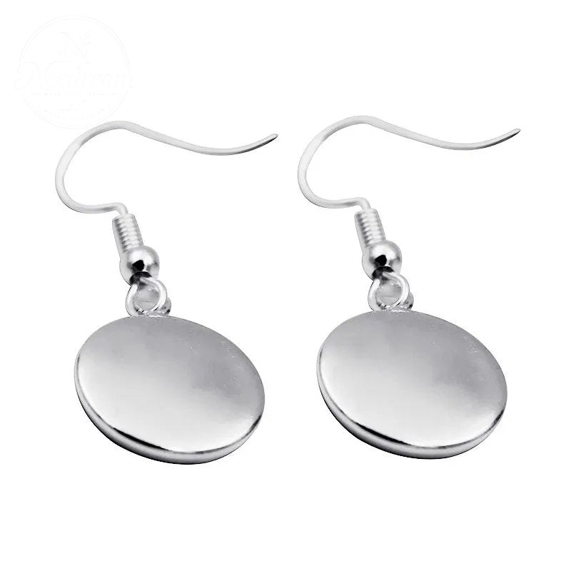 Pink Ribbon Time Gem Earrings