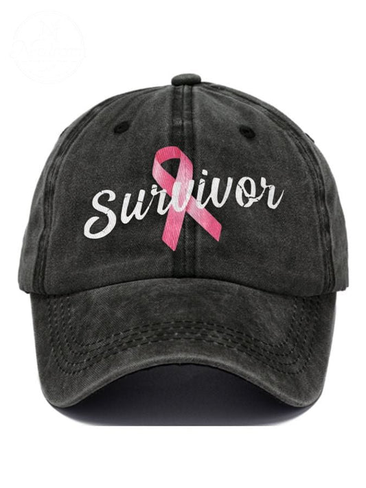 Breast Cancer Survivor Print Baseball Cap