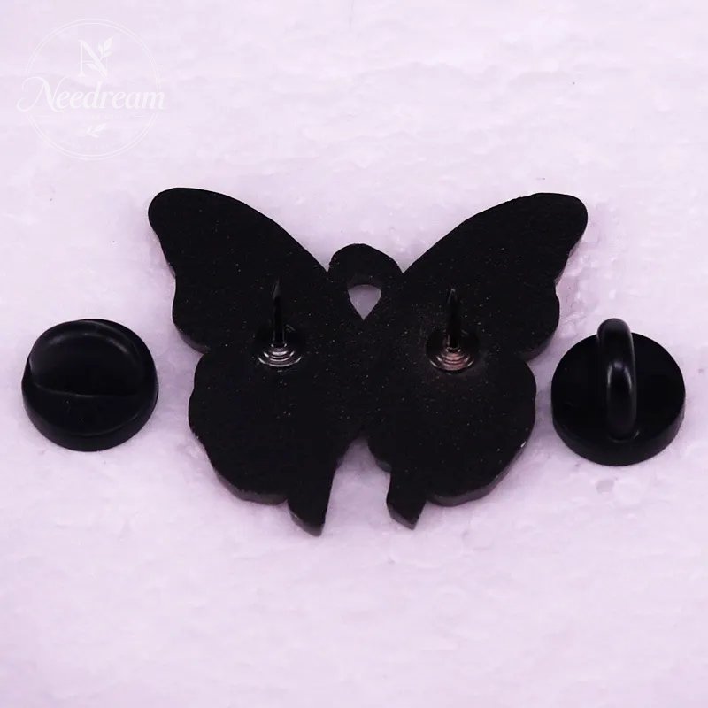 Women'S Health Awareness Pink Ribbon Butterfly Brooch