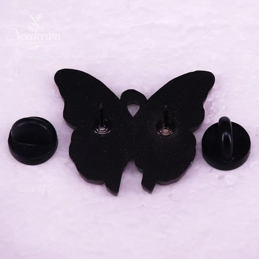 Women'S Health Awareness Pink Ribbon Butterfly Brooch