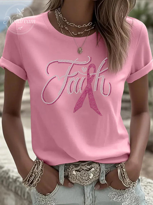 Women's Breast Cancer Faith T-Shirt