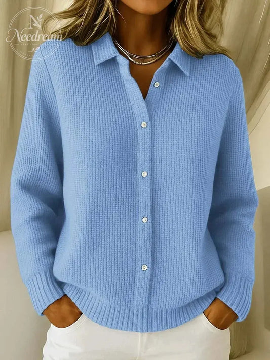 Women'S Casual Comfortable Elegant Buttoned Knit Cardigan
