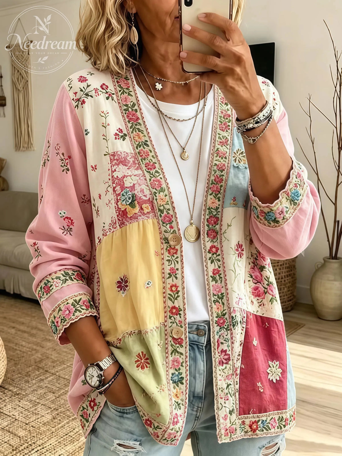 Women's Casual Long-Sleeve Button-Front Cardigan