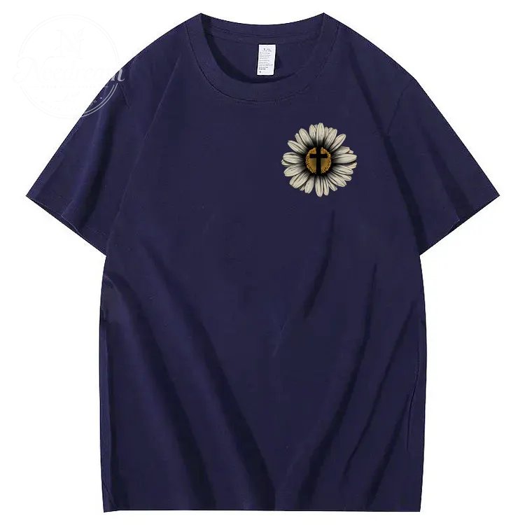 Jesus Saves My Life Pattern100% Cotton T-Shirt