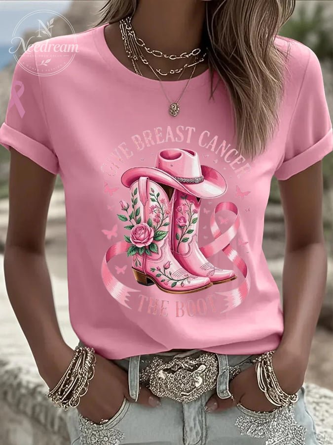 Women's Casual  pink  T-Shirt
