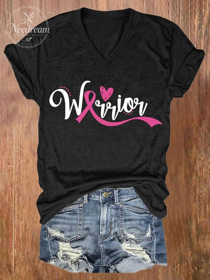 Breast Cancer Women's Casual Printed T-Shirt