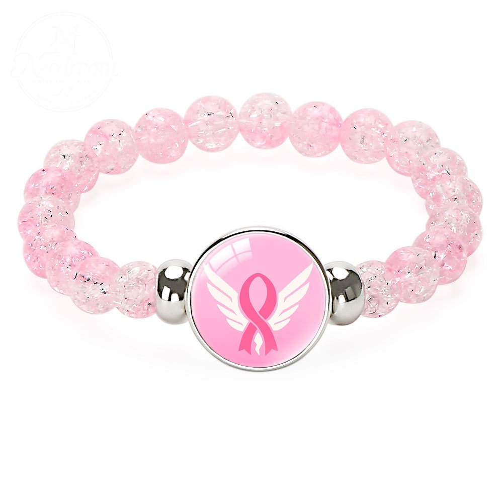 Pink Ribbon Caring Women'S Breast Bracelet
