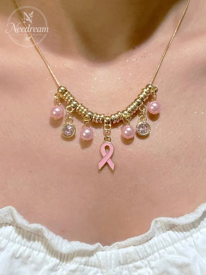 Breast Cancer Awareness Necklace