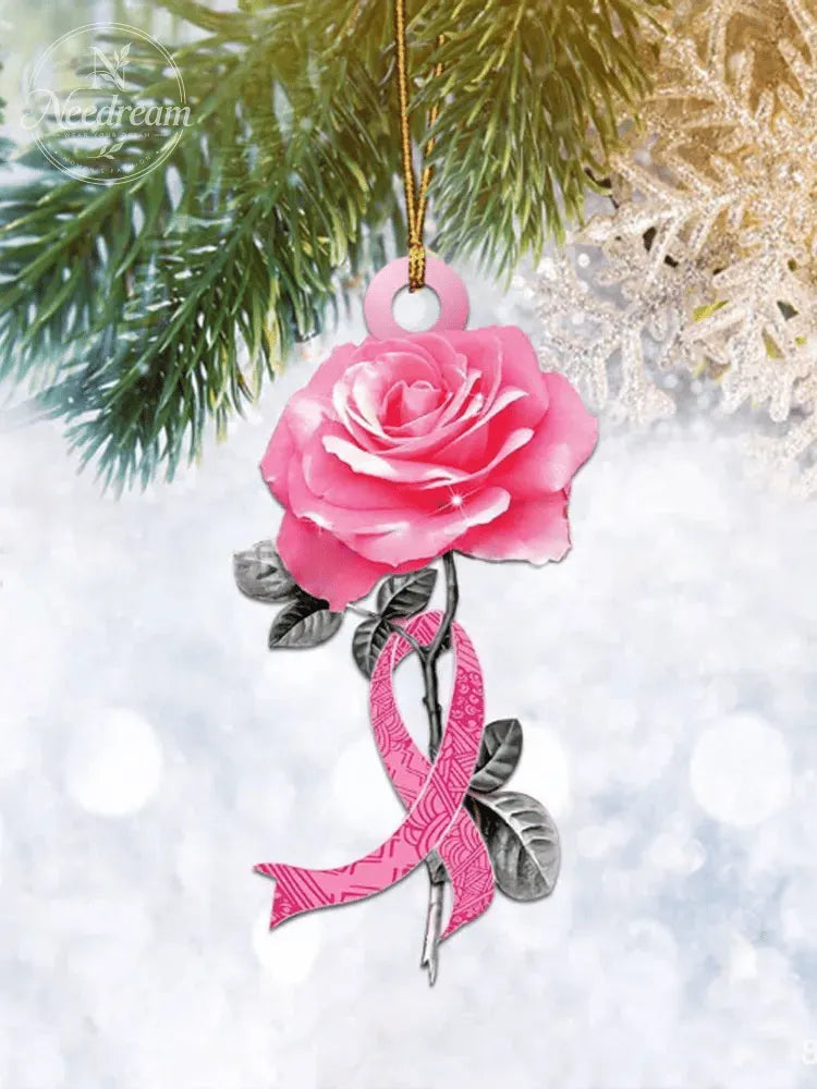Breast Cancer Unique Love Butterfly Decoration Acrylic Car Ornament