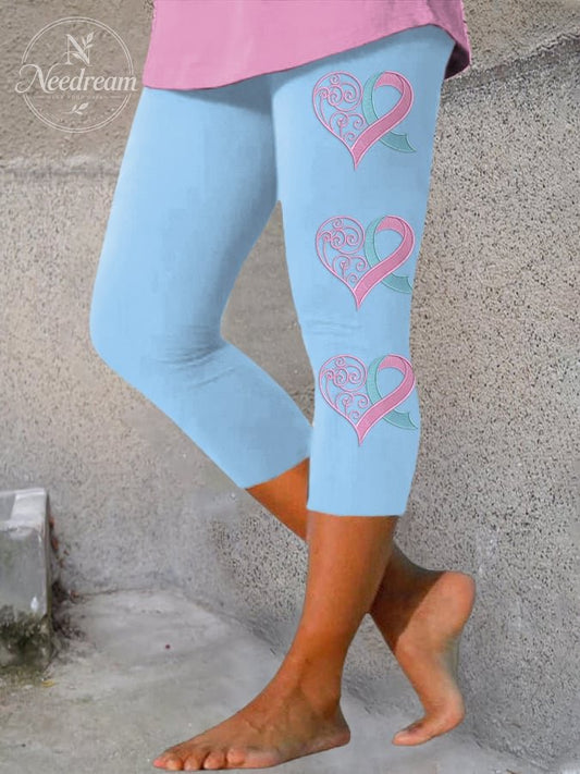 Women's Breast Cancer Awareness Print Leggings