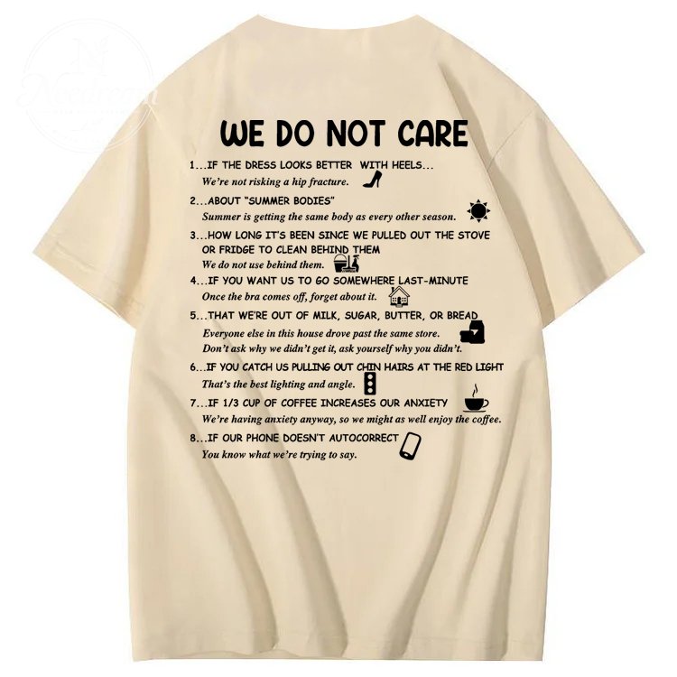 We Do Not Care Club WDNC T-Shirt