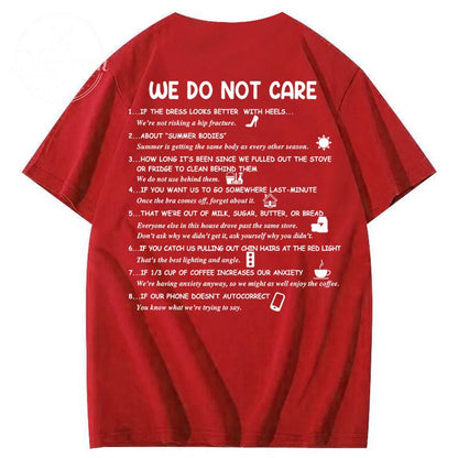 We Do Not Care Club WDNC T-Shirt